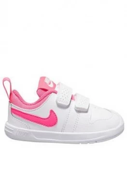 Nike Pico 5 Infant Trainers - White/Pink, Size 5