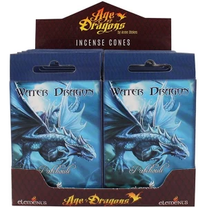 Pack of 12 Water Dragon Incense Cones by Anne Stokes