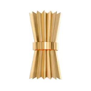Moxy 2 Light Wall Sconce Gold Leaf