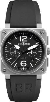 Bell & Ross Watch BR 03 94 Chronograph Black Dial Steel Case
