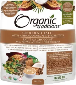 Organic Traditions Chocolate Latte Ashwagandah 150g