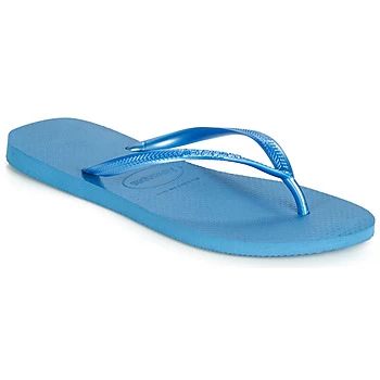 Havaianas SLIM womens Flip flops / Sandals (Shoes) in Blue,3 / 4