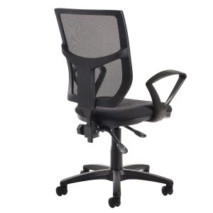 Dams Altino High Back Operator Chair with Fixed Armrests - Charcoal