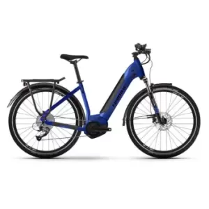 Haibike Haibike Trekking 4 Lowstep 2022 Electric Hybrid Bike - Blue