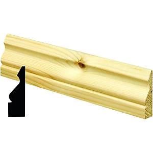 Wickes Ogee Pine Architrave 19 x 69 x 2100mm