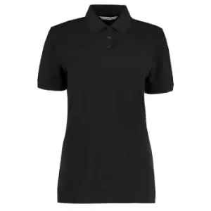 Kustom Kit Ladies Klassic Superwash Short Sleeve Polo Shirt (24) (Black)