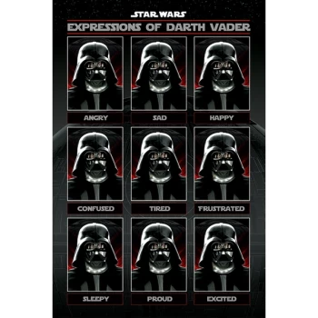 Star Wars - Expressions of Darth Vader Maxi Poster