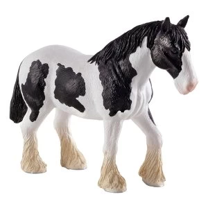 ANIMAL PLANET Farm Life Clydesdale Black and White Horse Toy Figure