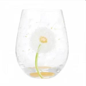 Dandelion Wish Glass