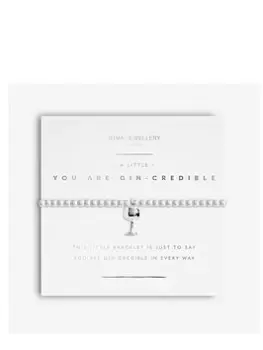 Joma Jewellery Radiance A Little You Are Gin-Credible Silver Bracelet, Silver, Women
