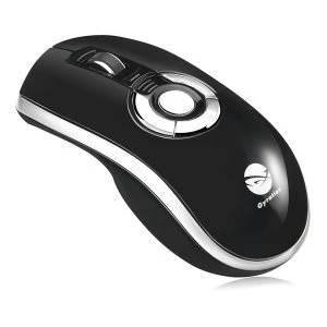 Gyration - Air Elite Wireless Desktop Mouse and Presentation Remote (Black/Silver)
