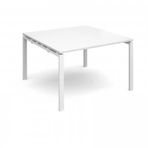 Adapt II Boardroom Table Starter Unit 1200mm x 1200mm - White Frame w