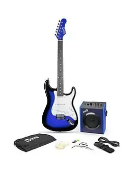Rockjam Full Size Electric Guitar Super Kit Rjeg06 Blue Burst