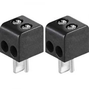 Audio jack Plug straight Number of pins 2 Black BKL Electronic 0205018 2 pcs