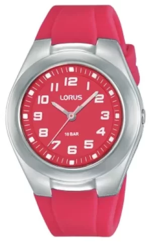 Lorus Kids Pink Silicone Strap and Dial RRX81GX9 Watch