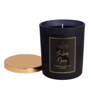 Amber Noir Jar Candle with Lid