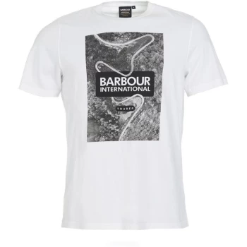 Barbour International Snakepass Tee - White WH11