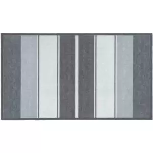 Washamat Recylon Design Tonal Stripes Mat 120X67Cm - Grey
