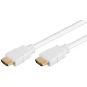 Goobay HDMI 1.4 Cable with Ethernet - Gold Plated - 1.5m - White