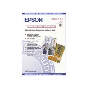 Epson C13S041352 A3 WaterColor Paper 190g x20
