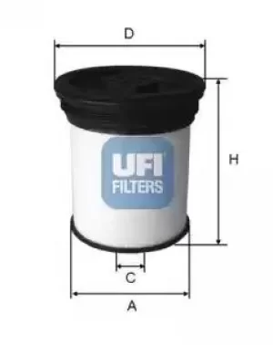 26.019.01 UFI Fuel Filter