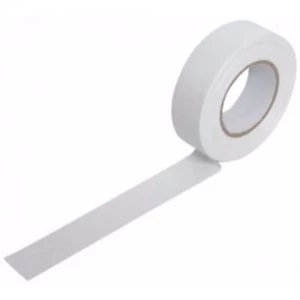 Zexum 19mm 20m Electrical Adhesive PVC Insulation Tape Flame Retardant - White