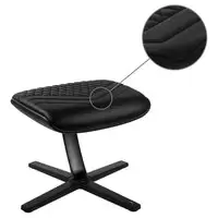 noblechairs Real Leather Footrest - Black