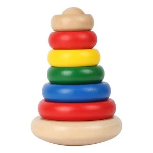 Legler - Small Foot World Wobble Pyramid Wooden Kid's Toy (Multi-colour)