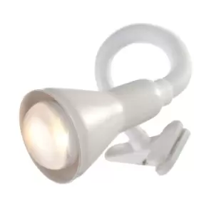 Searchlight Flex Clip On Desk Lamp - White