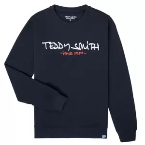 Teddy Smith S-MICKE boys's Childrens sweatshirt in Blue - Sizes 10 years