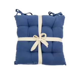 Simply Cotton Plain Seat Pad Blue