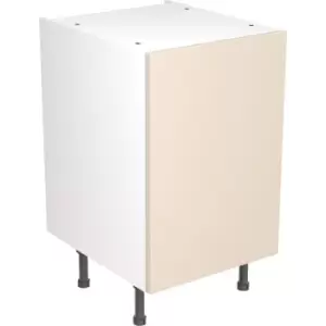 Kitchen Kit Flatpack Slab Kitchen Cabinet Base Unit Super Gloss 500mm in Cashmere MFC