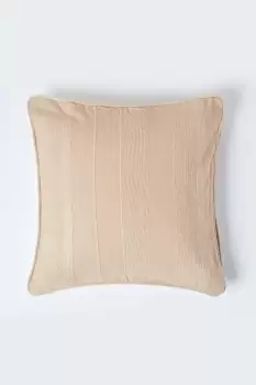 Cotton Rajput Ribbed Cushion Cover