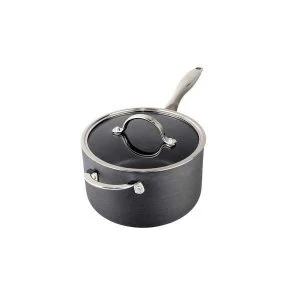 Anodised Saucepan (W/Lid) 20Cm With Help Handle Dishwasher Safe