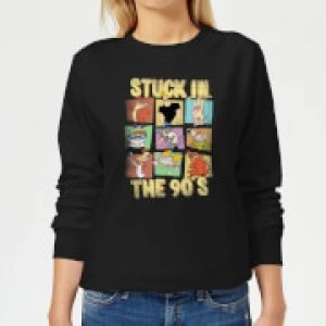 Cartoon Network Stuck In The 90s Womens Sweatshirt - Black - 4XL