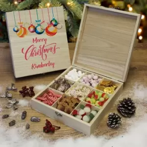Merry Christmas - Wooden Sweet Box