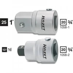 Hazet 1058-2 Bit adapter Drive (screwdriver) 3/4 (20 mm) Downforce 1/2 (12.5 mm) 52.3mm