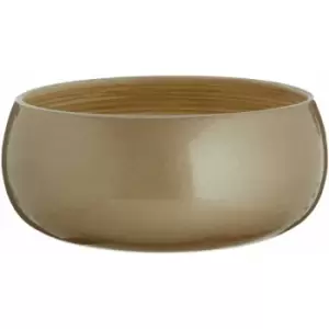 Kyoto Round Small Gold Bowl - Premier Housewares