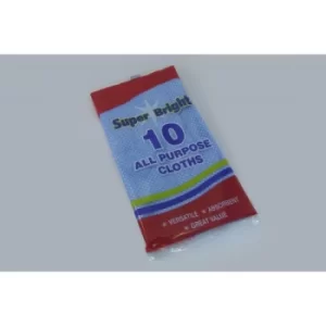 Superbright All Purpose Cloths Pack 10