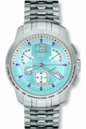 Mens Swatch Nordic Power Chronograph Watch YRS417G