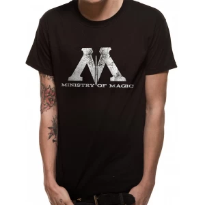 Harry Potter - Ministry Magic Mens Medium T-Shirt - Black