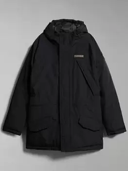 Napapijri Epoch Parka Jacket - Black, Size XL, Men
