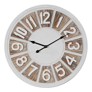 HESTIA? 2 Tone Round Wall Clock Arabic Dial 50cm