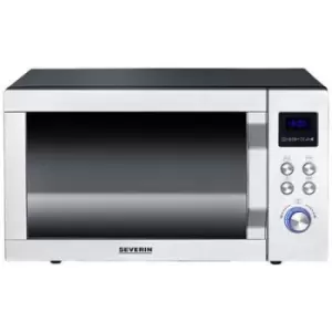 Severin MW 7778 Microwave Stainless steel, Black (matt) 900 W Grill function, with pizza maker function