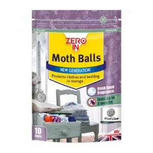 Zero In Moth Balls with Lavender Fragrance Kills Moths 10pc