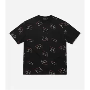 Nicce Surface Oversized T Shirt - Black
