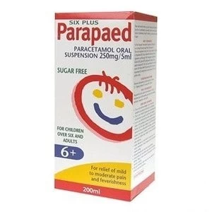 Paraped Paracetamol Suspension Sugar Free 200ml for 6+