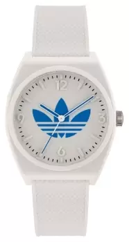 Adidas AOST23048 PROJECT TWO White Dial White Resin Strap Watch