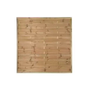 1.8m x 1.8m Pressure Treated Decorative Europa Plain Fence Panel - Pack of 5 (Home Delivery)