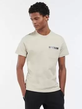 Barbour Durness Pocket T-Shirt, Mist, Size 2XL, Men